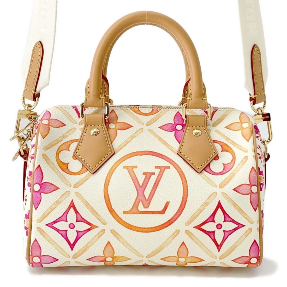 Louis Vuitton Monogram Tile/By the Pool Speedy Bandouliere 20 Handbag M11209 2-way Shoulder Bag (1 of 17)