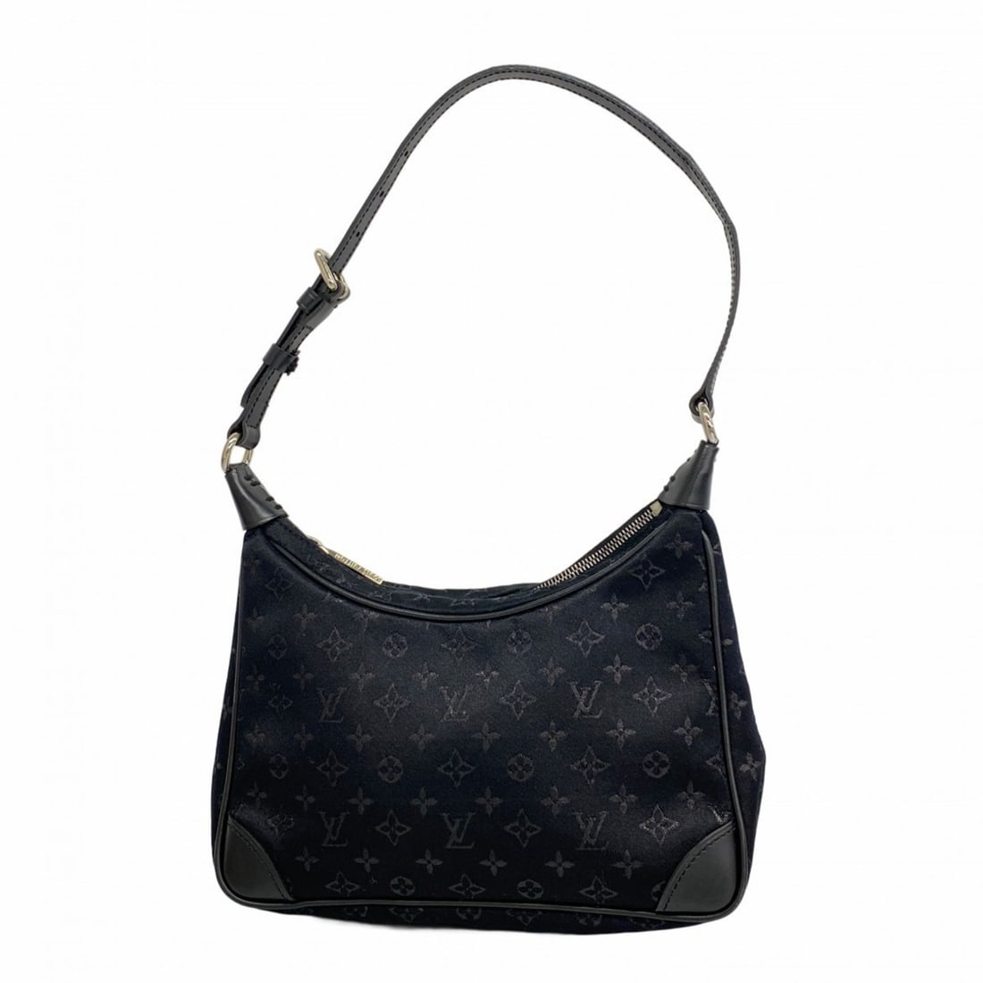 Louis Vuitton Monogram Satin Little Boulogne Handbag M92142 Noir Women's (1 of 9)