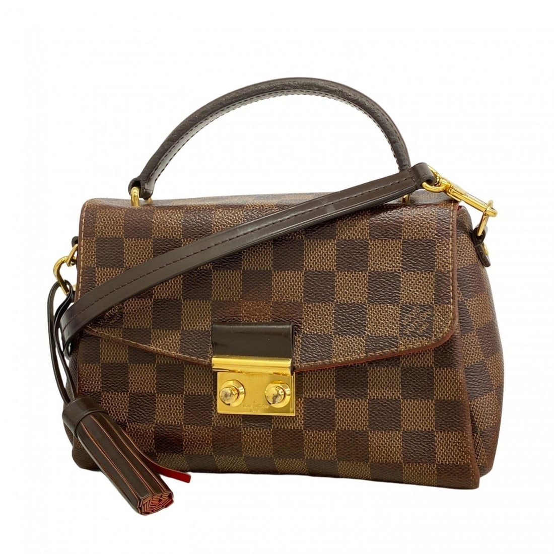 Louis Vuitton Damier Croisette Handbag N53000 Ebene 2-Way Bag for Women (1 of 12)