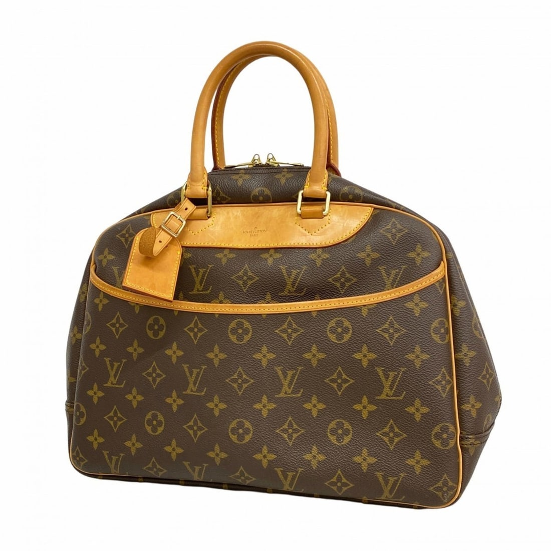 Louis Vuitton Monogram Deauville Handbag M47270 Brown Women's (1 of 11)