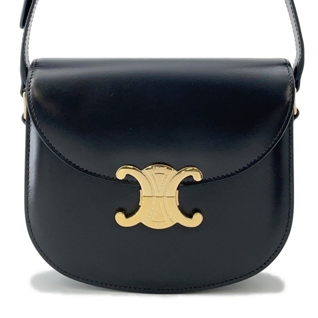 Celine Triomphe Teen Besas Leather Shoulder Bag 110413BF4 Black (1 of 18)