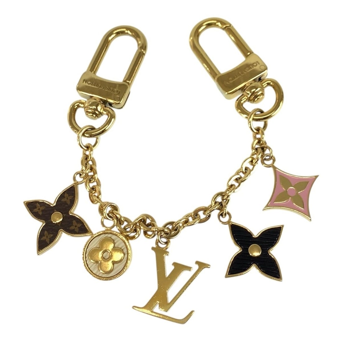LOUIS VUITTON Louis Vuitton Chain Spring Street Gold Plated M01188 Accessory Bag Charm Keychain (1 of 10)