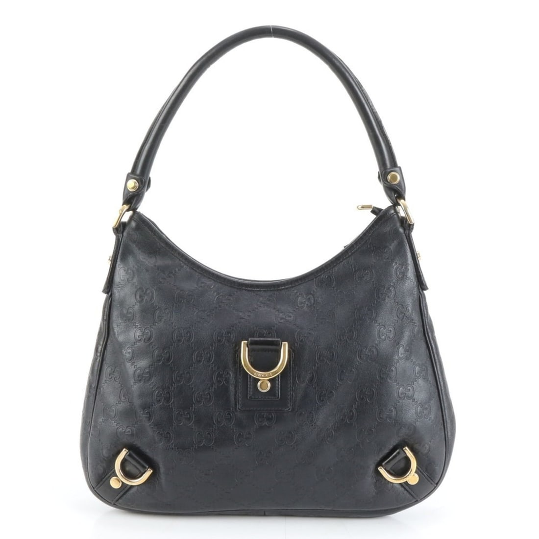 Gucci Guccissima Abby 130738 Leather Shoulder Bag/Handbag in Black for Women (1 of 10)