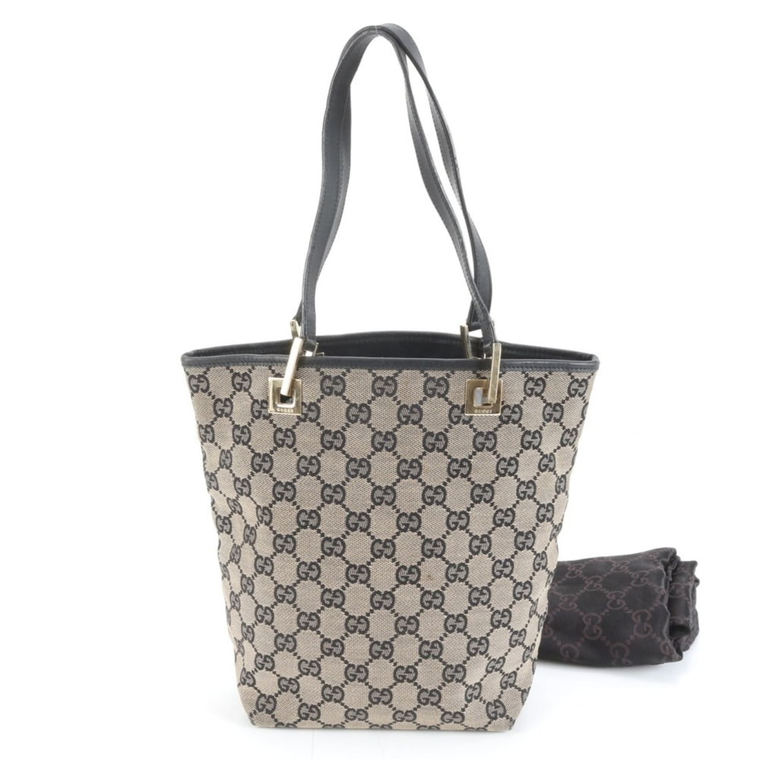 Gucci GG Canvas 002 1099 Leather Tote Bag Shoulder Handbag Women's (1 of 9)