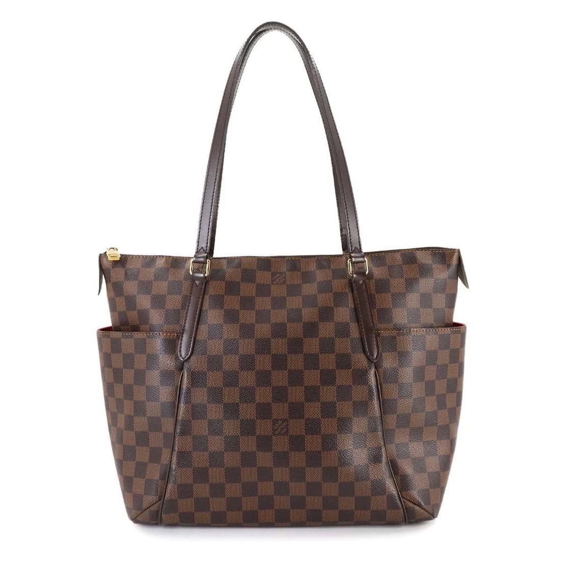 Louis Vuitton Damier Totally MM Tote Bag, Ebene Brown, N41281: --- Catalog ---Category: SizeSize (HxWxD): 30cm x 32.5cm x 15cm / 11.81'' x 12.79'' x 5.9''Category: DesignType: Tote bagColor: Brown, Damier Canvas, EbeneGender: Women,MenMaterial: Damier Canvas Cate