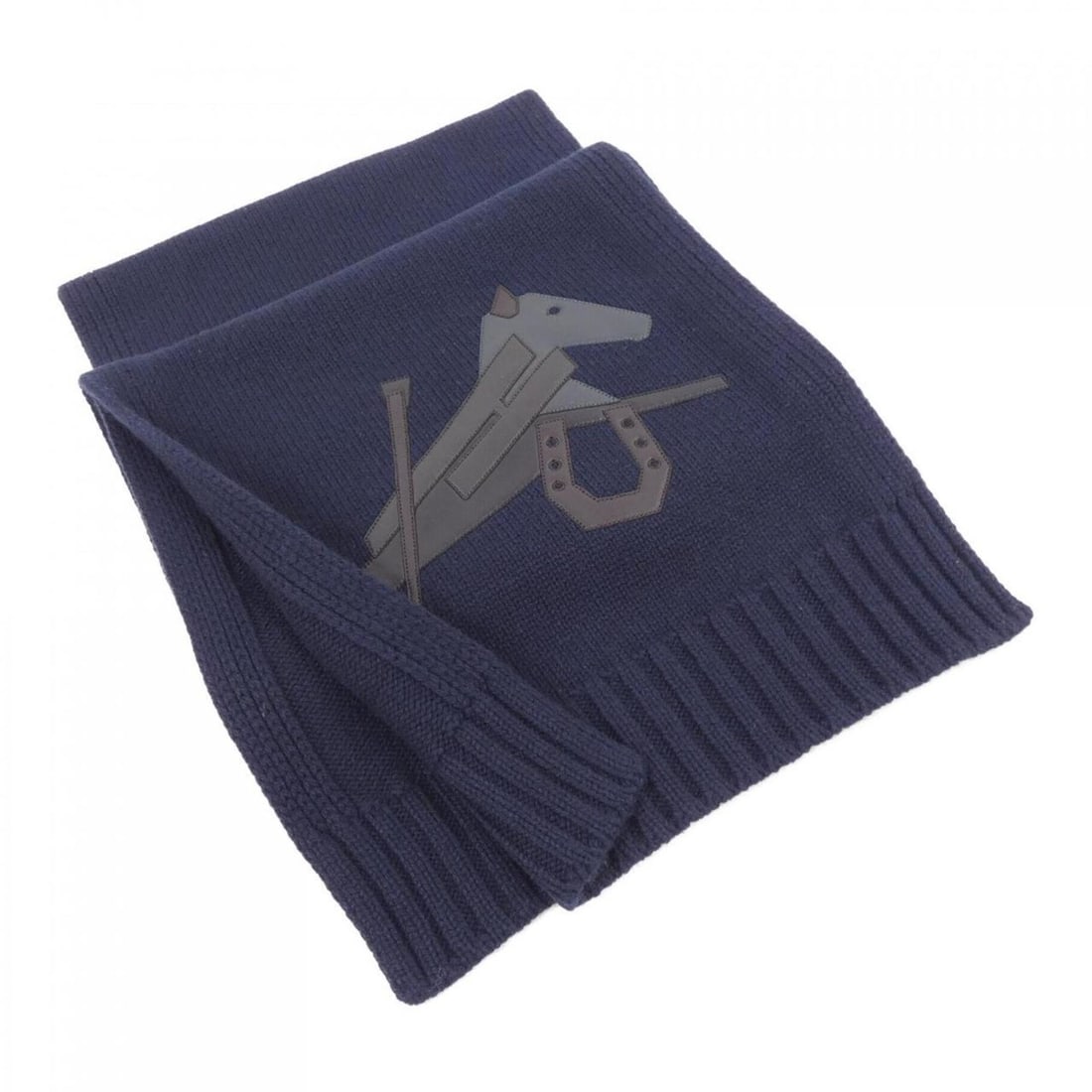 Hermes HERMES scarf: --- Catalog ---Category: SizeSize (LxW): 1.73m x 31cm / 68.11'' x 12.2''Category: DesignType: StoleColor: NavyGender: MenMaterial: Silk , Cashmere Category: GeneralBrand: Hermes--- Item List