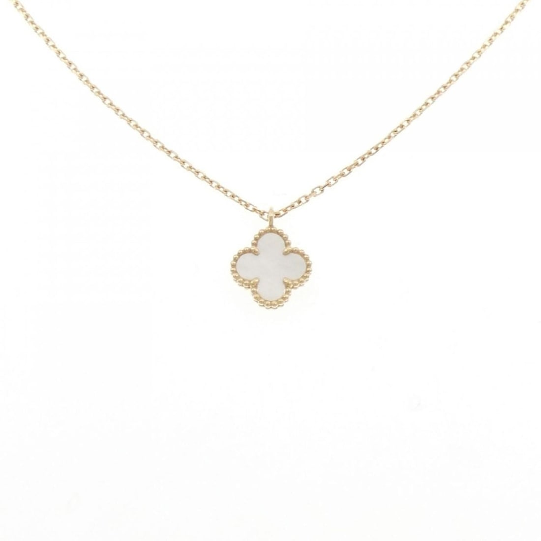 Van Cleef & Arpels Sweet Alhambra Necklace: --- Catalog ---Category: SizePendant Size: 11.6mm x 9.1mm / 0.45'' x 0.35''Neck Circumference: 39 cm - 41 cm / 15.35'' - 16.14''Category: DesignGender: WomenMaterial: Yellow gold (18K)Pendant Type: