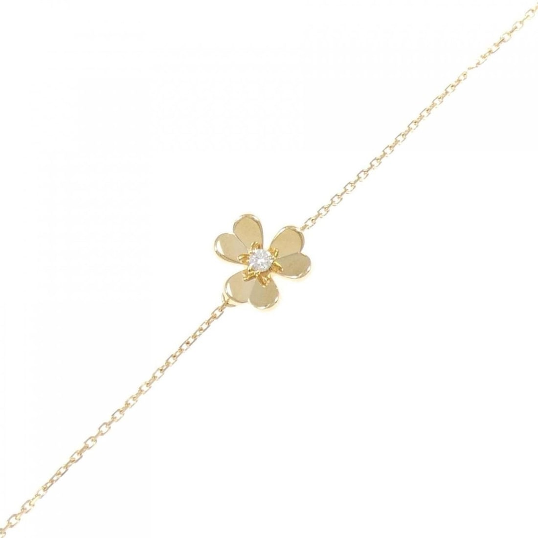 Van Cleef & Arpels Frivole Mini Bracelet: --- Catalog ---Category: SizeLength: 16cm - 17.5cm / 6.29'' - 6.88''Category: DesignType: Charm braceletStone: DiamondGender: WomenMaterial: Yellow gold (18K)Category: GeneralBrand: Van Cleef &