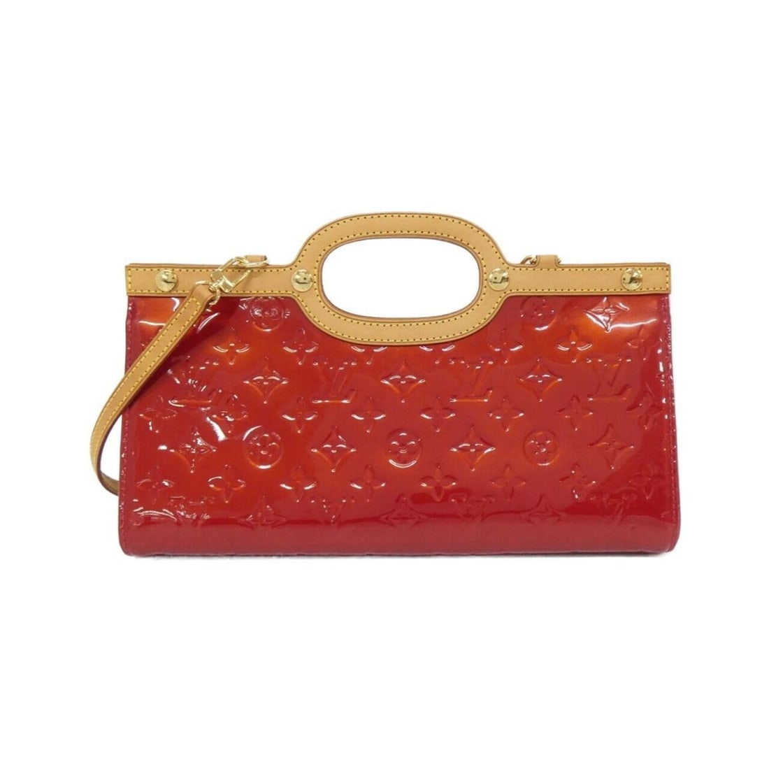 Louis Vuitton Vernis Roxbury Drive M91987 Handbag: --- Catalog ---Category: SizeSize (HxWxD): 17cm x 32cm x 10cm / 6.69'' x 12.59'' x 3.93''Category: DesignType: HandbagColor: Pomme d'amour, Red colorGender: WomenMaterial: Leather Leather/Fur Type: