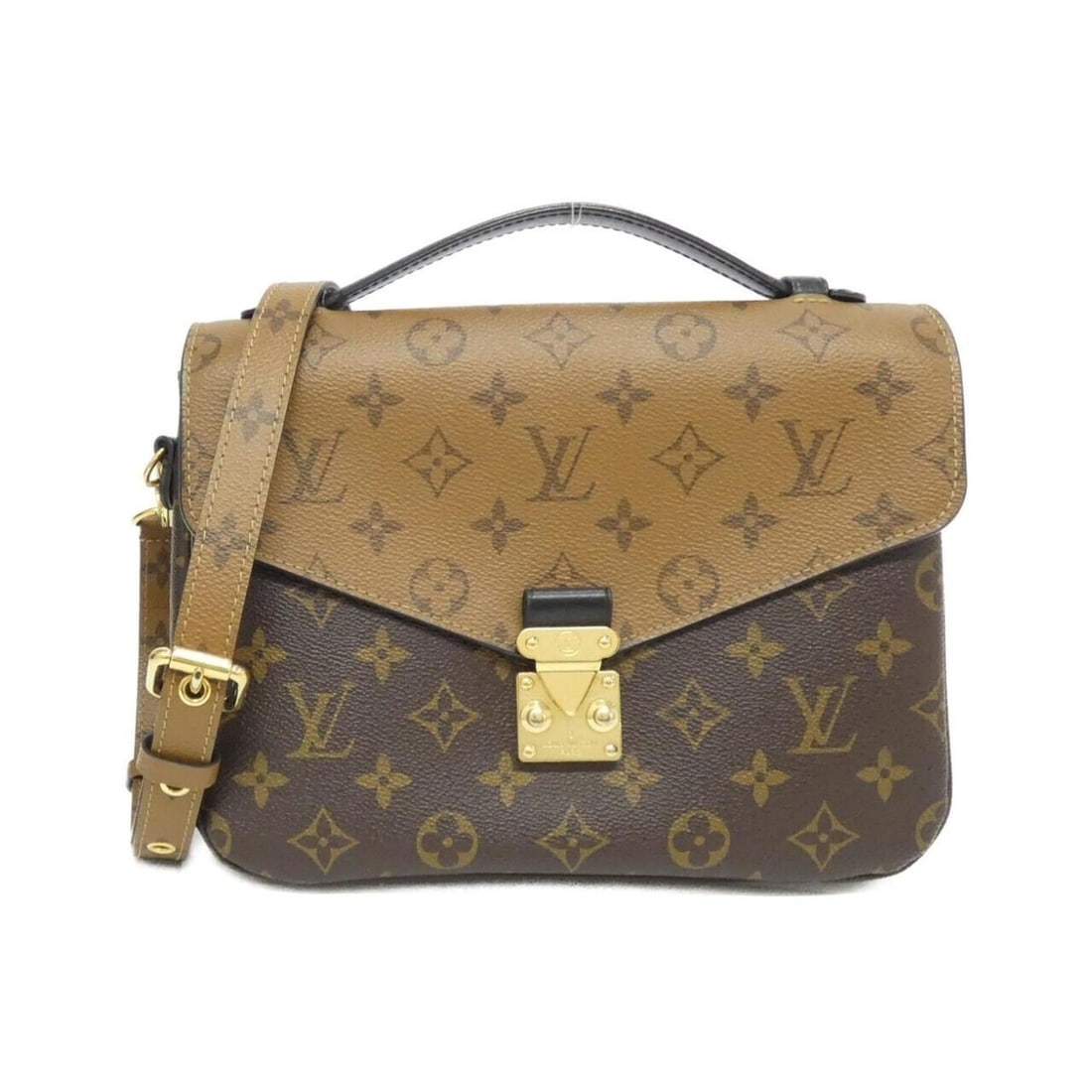 Louis Vuitton Monogram Reverse Pochette Metis MM M44876 Handbag: --- Catalog ---Category: SizeSize (HxWxD): 19cm x 25cm x 7cm / 7.48'' x 9.84'' x 2.75''Category: DesignType: Handbag, PochetteColor: BrownGender: Women,MenMaterial: Coated canvas Category: