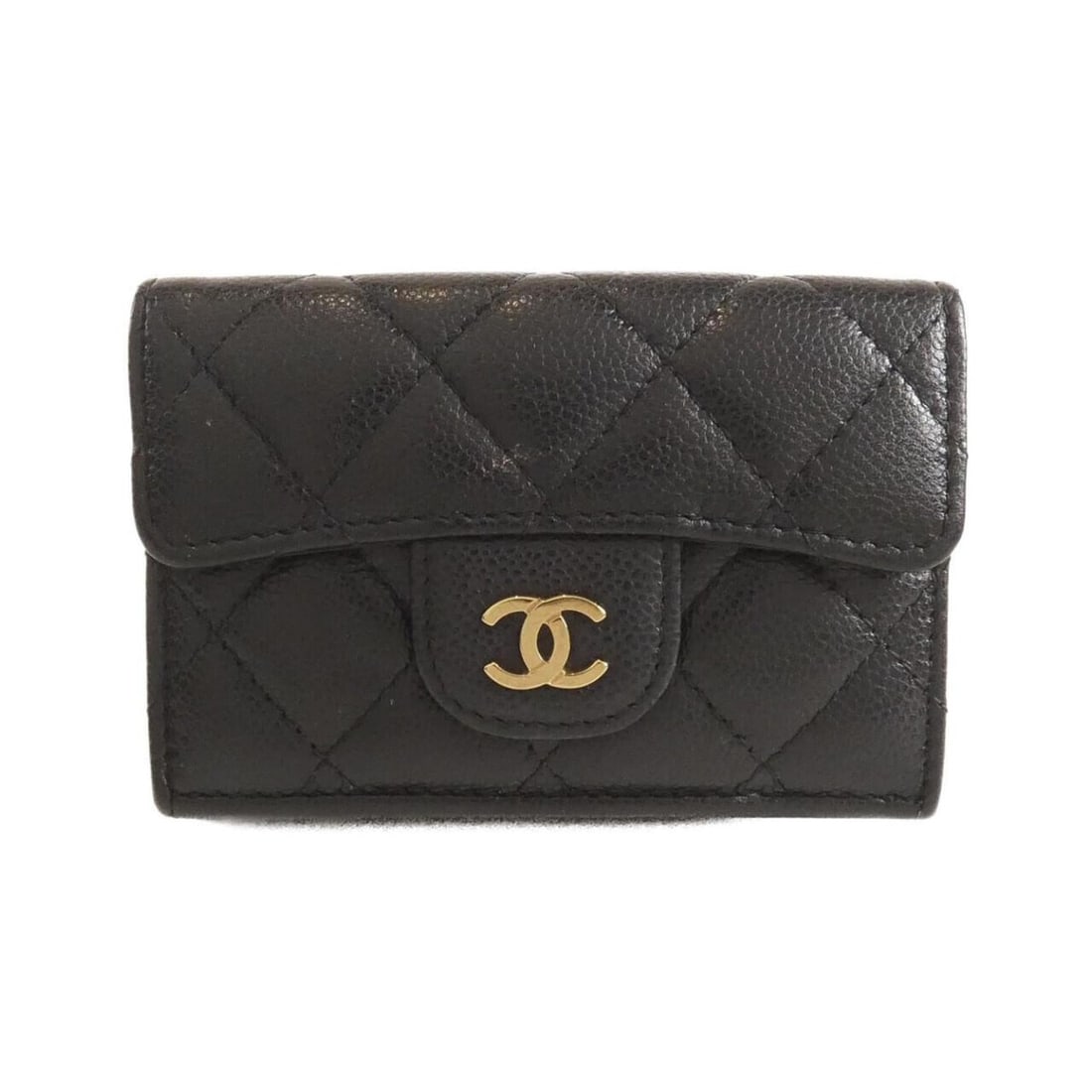 Chanel Timeless Classic Line AP0230 Wallet: --- Catalog ---Category: SizeSize (HxWxD): 7cm x 10cm x 3cm / 2.75'' x 3.93'' x 1.18''Category: DesignType: Wallet (tri-fold)Color: BlackGender: WomenMaterial: Grained Calfskin Category: GeneralMPN: A
