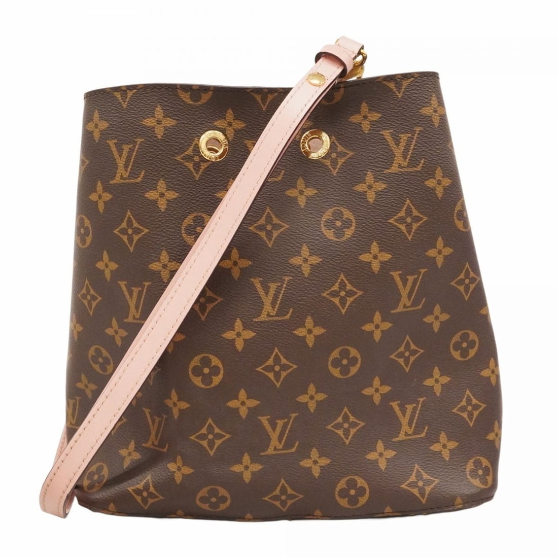 Louis Vuitton Monogram NeoNoe MM Shoulder Bag M44022 Brown Rose Poodle Women's (1 of 15)