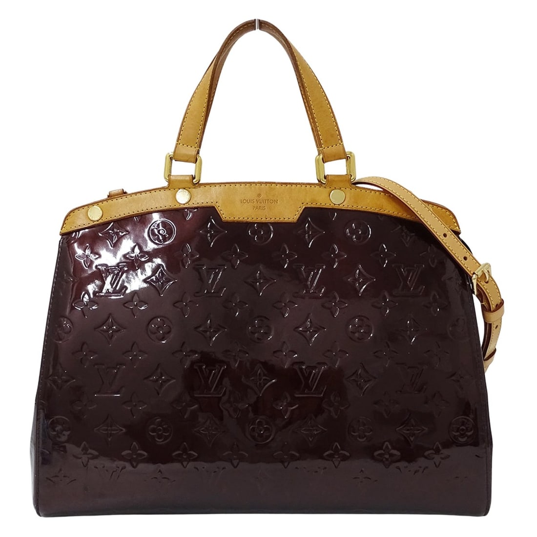 Louis Vuitton Monogram Vernis Women's Handbag, Blair GM Amaranth, M91616, Purple, 2-Way, (1 of 17)