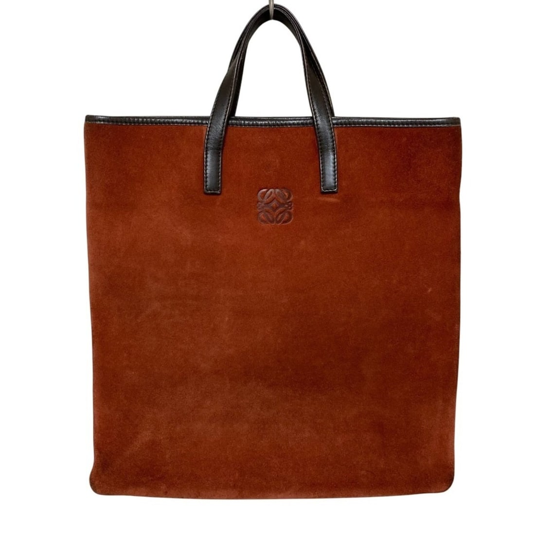 Good condition LOEWE Anagram suede handbag in orange. Women's. Luxs Pre-owned Brand. (1 of 19)