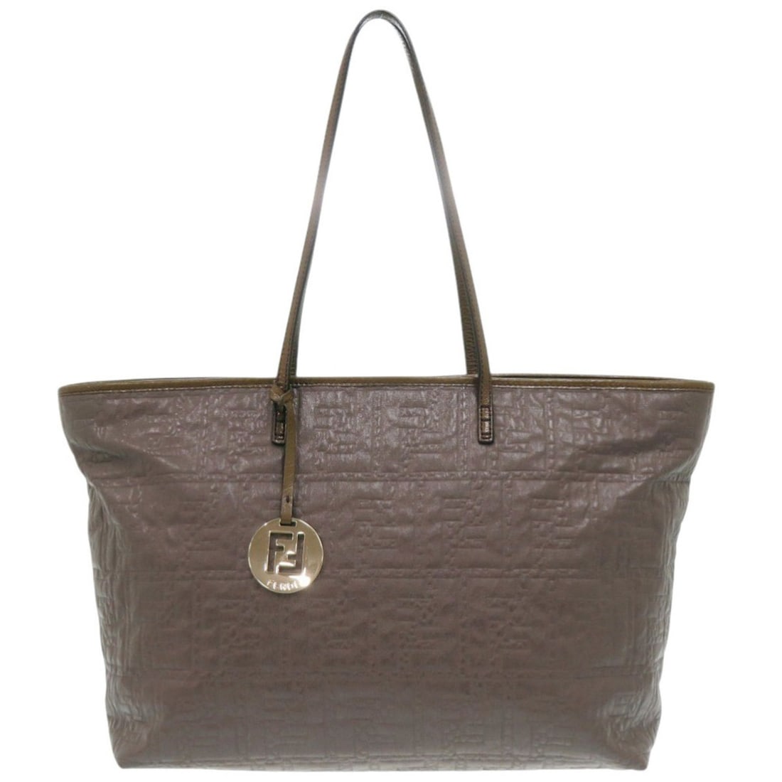 Fendi 8BH185 Coated Canvas Brown Tote Bag 1880FENDI: --- Catalog ---Category: SizeSize (HxWxD): 27cm x 35.5cm x 14cm / 10.62'' x 13.97'' x 5.51''Handle Length: 55cm / 21.65''Category: DesignType: Tote bagColor: BrownGender: WomenClosure: ZipperMaterial: