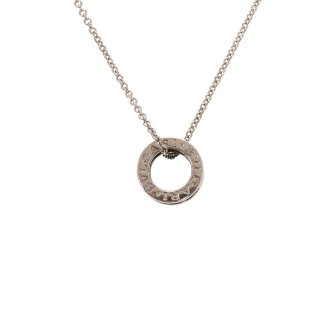 Excellent condition Bvlgari Save the Children 925 Sterling Silver Necklace 1612BVLGARI: --- Catalog ---Category: SizeWeight: 9.5g / 0.33oz.Pendant Size: 14mm x 9mm / 0.55'' x 0.35''Neck Circumference: 45 cm / 17.71''Category: DesignColor: Black, SilverGender: WomenMaterial: Silver 925Met
