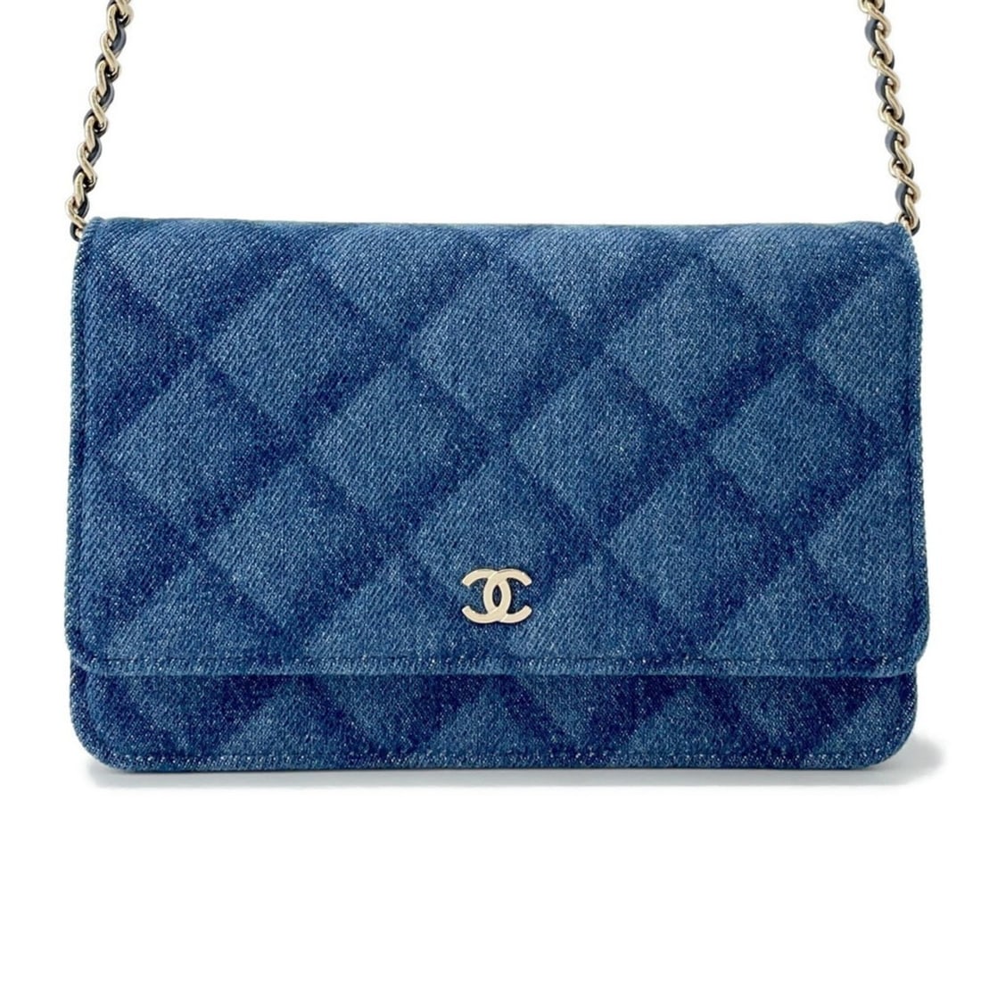 Chanel Chain Wallet Matelasse Coco Mark Denim/Leather AP0250 CHANEL (1 of 18)