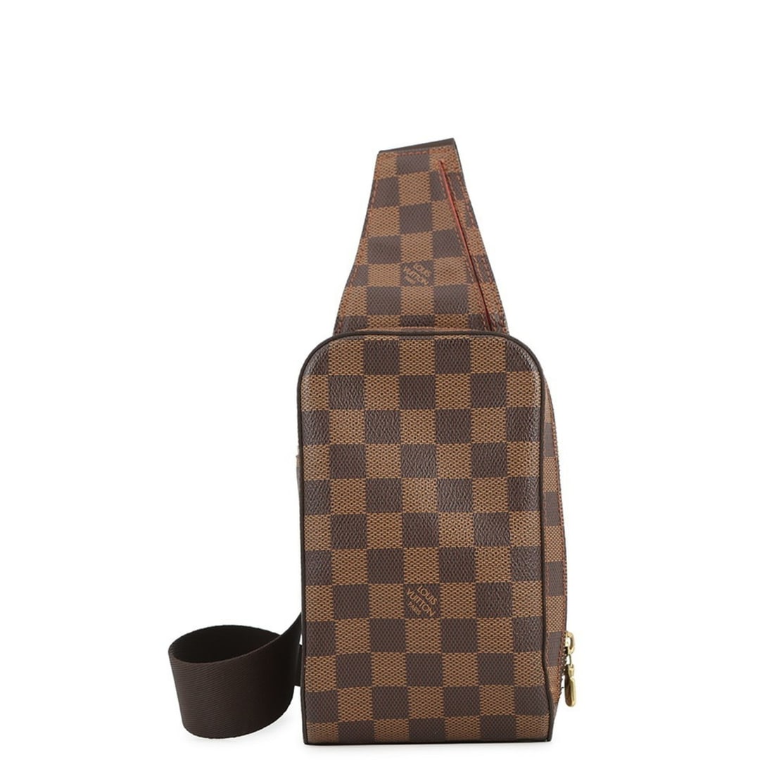 Louis Vuitton Damier Ebene Geronimos Body Bag N51994 LOUIS VUITTON Shoulder Waist Pouch: --- Catalog ---Category: SizeSize (HxWxD): 20cm x 11cm x 5cm / 7.87'' x 4.33'' x 1.96''Category: DesignType: Fanny pack, Shoulder bag, Sling bagColor: Brown, EbeneGender: MenMaterial: Damier Canvas Ca