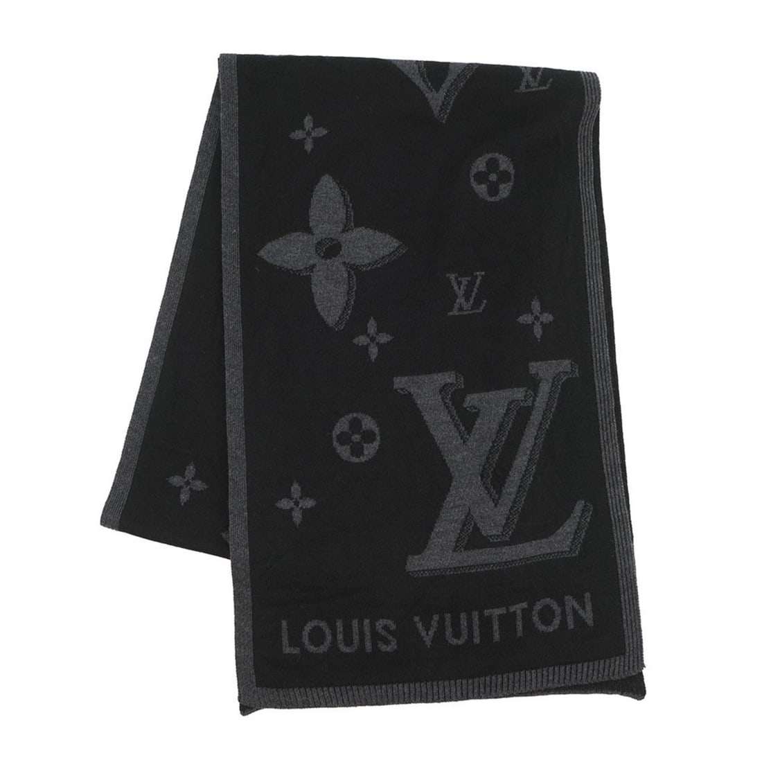 Louis Vuitton Galaxy Wool Stole/Scarf M93299 in Black (1 of 11)