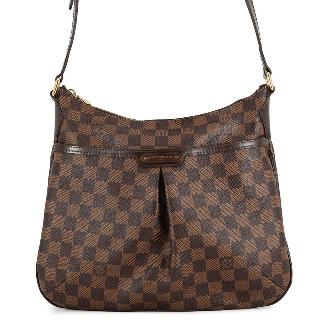 Louis Vuitton Damier Ebene Bloomsbury PM Shoulder Bag N42251 LOUIS VUITTON: --- Catalog ---Category: SizeSize (HxWxD): 28cm x 33cm x 5cm / 11.02'' x 12.99'' x 1.96''Category: DesignType: Shoulder bagColor: Ebene, Red colorGender: WomenMaterial: Damier Canvas Category: General