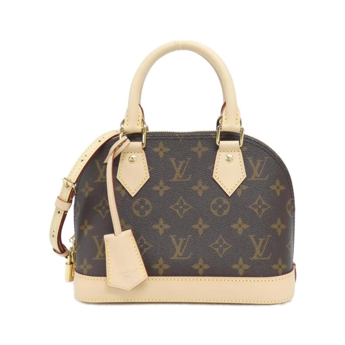 Louis Vuitton Monogram Alma BB M46990 Handbag: --- Catalog ---Category: SizeSize (HxWxD): 17cm x 23cm x 11cm / 6.69'' x 9.05'' x 4.33''Category: DesignType: HandbagColor: MarronGender: Men,WomenMaterial: Coated canvas Hardware Color: