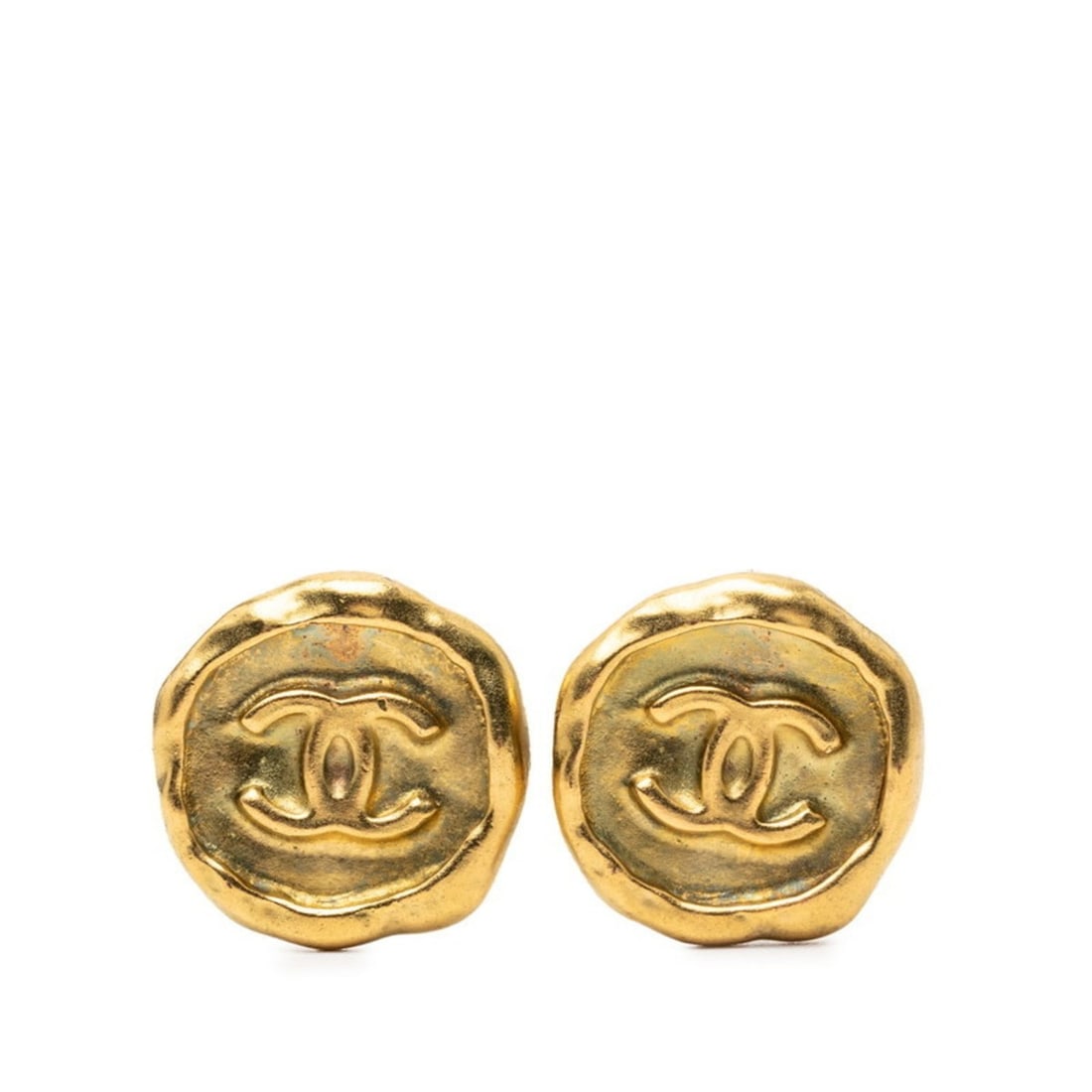 Vintage Chanel Coco Mark Earrings, Gold Plated, Women's, CHANEL: --- Catalog ---Category: SizeSize (HxWxD): 26.40mm x 26.50mm / 1.04'' x 1.04''Category: DesignType: Clip earringsColor: GoldGender: WomenMaterial: Gold platingCategory: GeneralBrand: Chanel--- Item