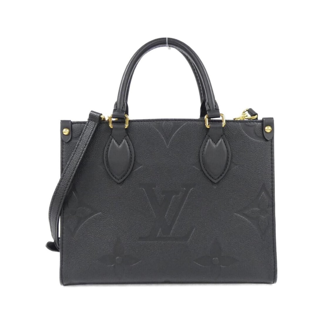 Louis Vuitton Monogram Empreinte On-the-Go PM M45653 Handbag: --- Catalog ---Category: SizeSize (HxWxD): 19cm x 25cm x 11cm / 7.48'' x 9.84'' x 4.33''Category: DesignType: HandbagColor: BlackGender: WomenMaterial: Leather Hardware Color: GoldLeather/Fur Type: