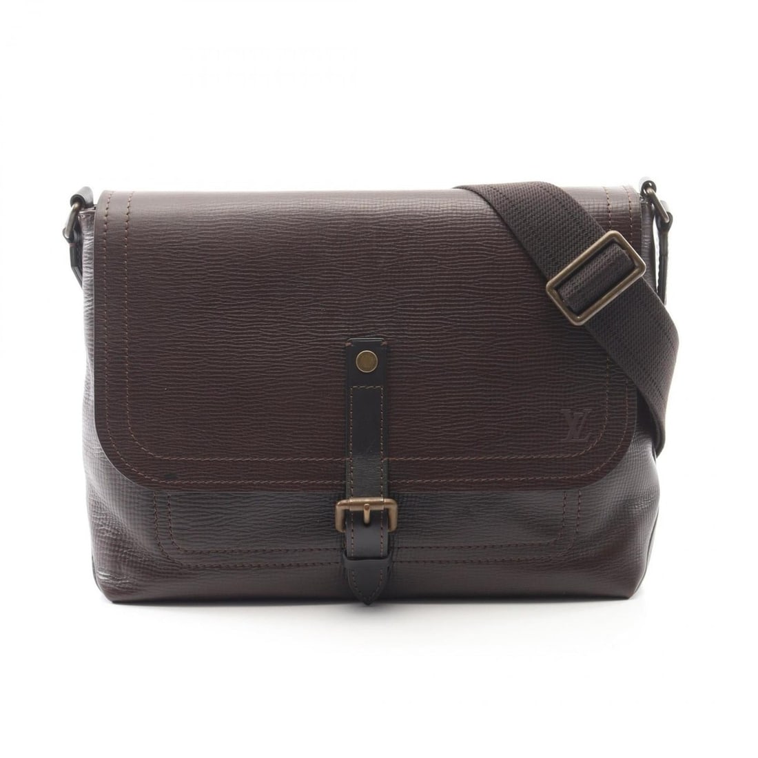 Louis Vuitton Omaha Utah Leather Shoulder Bag, Men's, Brown, M92994: --- Catalog ---Category: SizeSize (HxWxD): 27cm x 36cm x 10.5cm / 10.62'' x 14.17'' x 4.13''Strap Length: 95cm - 150cm / 37.4'' - 59.05''Category: DesignType: Shoulder bagColor: Brown, CoffeeGender: