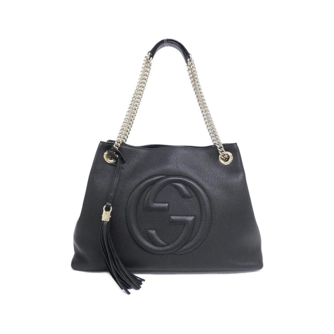 Gucci 308982 A7M0G Shoulder Bag: --- Catalog ---Category: SizeSize (HxWxD): 27cm x 37cm x 14cm / 10.62'' x 14.56'' x 5.51''Category: DesignType: Shoulder bagColor: BlackGender: Women,MenMaterial: Leather Hardware Color: