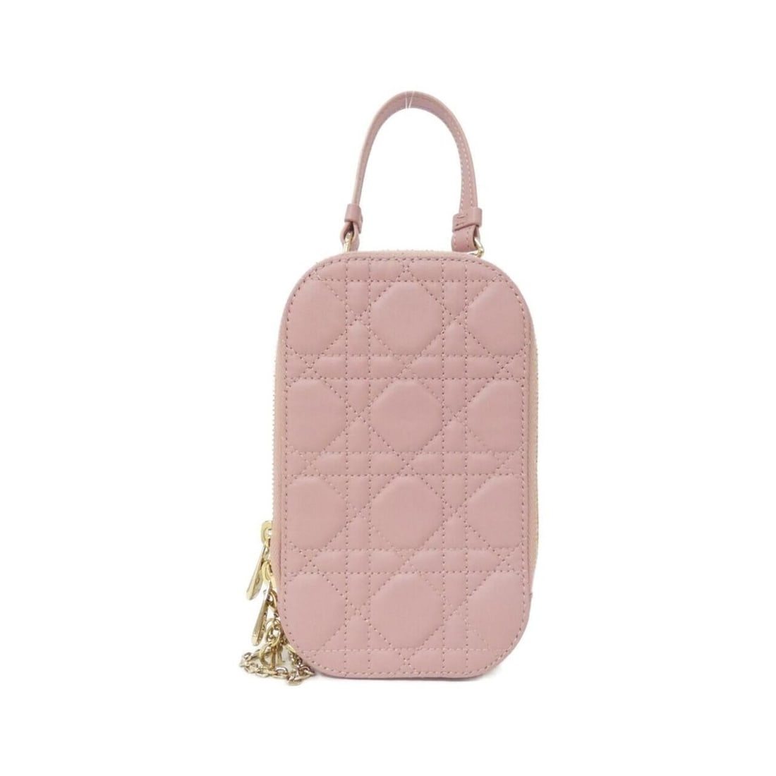 Christian Dior Lady Phone Holder S0872ONMJ Case: --- Catalog ---Category: DesignType: OthersGender: WomenMaterial: Leather Leather/Fur Type: Lamb leatherCategory: GeneralMPN: S0872ONMJBrand: Christian DiorCategory: Physical PropertiesSize (HxWxD):