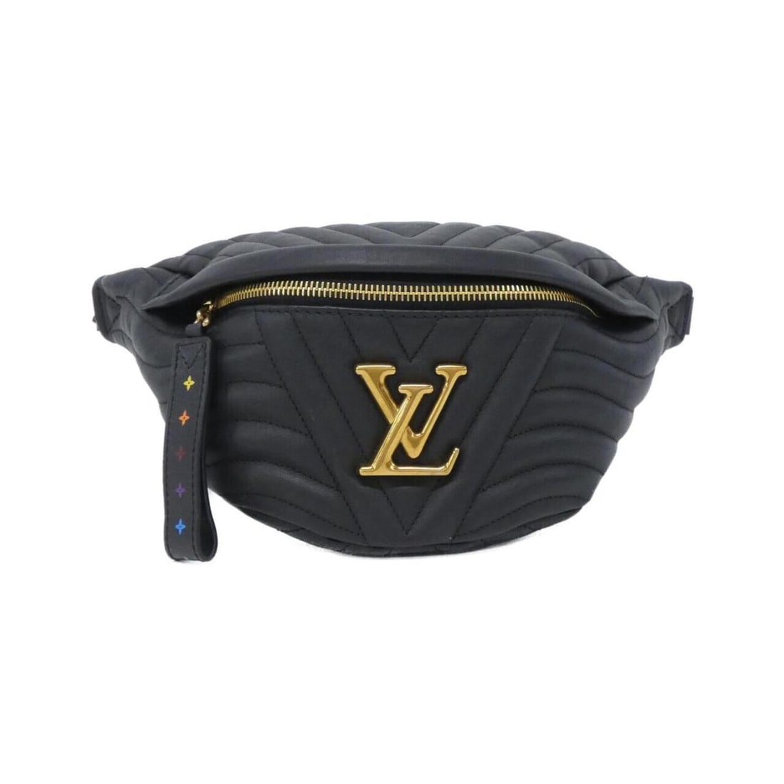 Louis Vuitton New Wave Bum Bag M53750 Shoulder: --- Catalog ---Category: SizeSize (HxWxD): 12cm x 22cm x 11cm / 4.72'' x 8.66'' x 4.33''Category: DesignType: Shoulder bagColor: BlackGender: Women,MenMaterial: Leather Hardware Color: GoldLeather/Fur