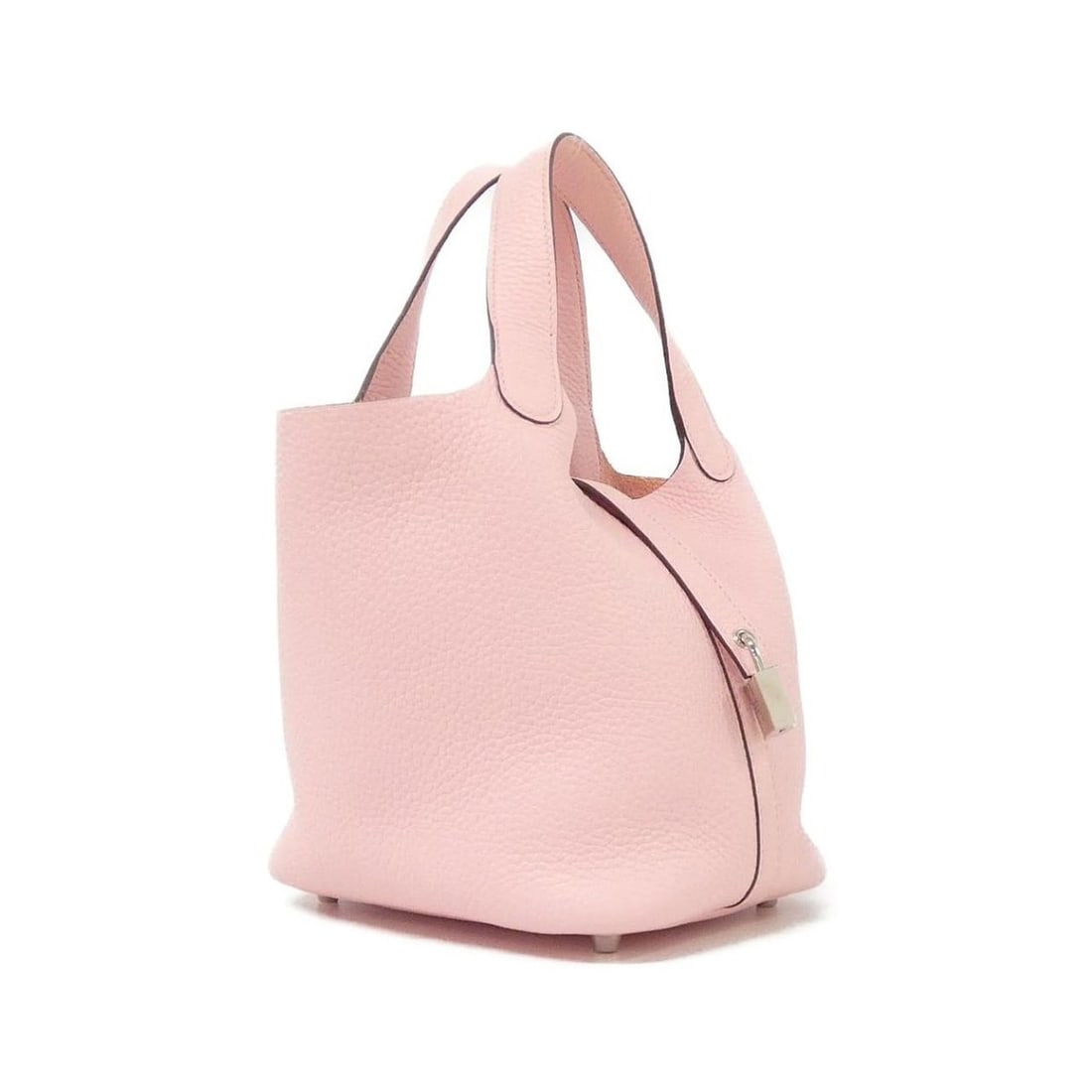 Hermes Hermès Picotin Lock PM 056289CK Handbag: --- Catalog ---Category: SizeSize (HxWxD): 19cm x 18cm x 13.5cm / 7.48'' x 7.08'' x 5.31''Category: DesignType: HandbagColor: Rose sakuraGender: WomenMaterial: Taurillon clemence leather Hardware Colo