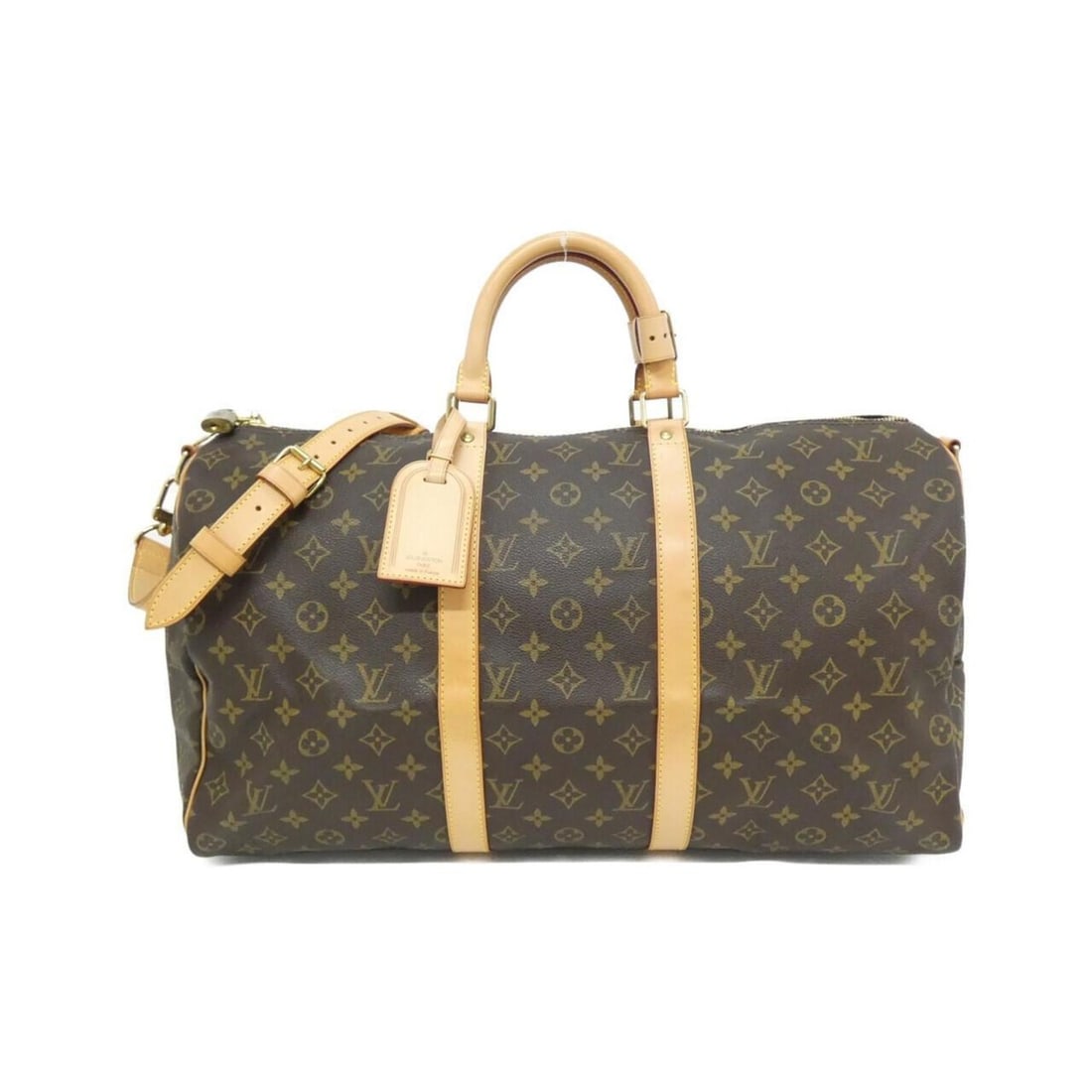 Louis Vuitton Monogram Keepall Bandouliere 50cm Boston Bag M41416: --- Catalog ---Category: SizeSize (HxWxD): 29cm x 50cm x 22cm / 11.41'' x 19.68'' x 8.66''Category: DesignType: Boston bagColor: MarronGender: Women,MenMaterial: Coated canvas Hardware Color:
