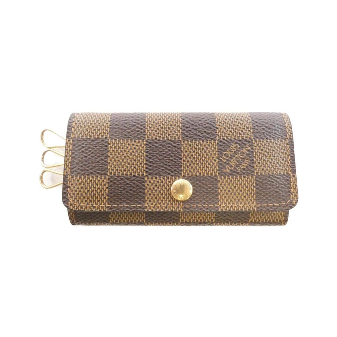 Louis Vuitton Damier Multicles 4cm N62631 Key Case: --- Catalog ---Category: DesignType: KeycaseColor: EbeneGender: Men,WomenMaterial: Coated canvas Category: GeneralMPN: N62631Brand: Louis VuittonCategory: Physical PropertiesSize (HxWxD): 6cm x 11cm