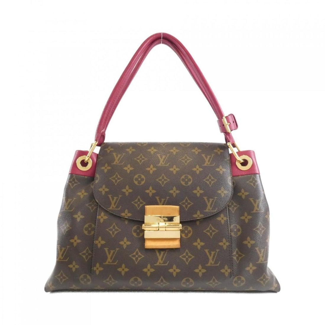 Louis Vuitton Monogram Olympe M40732 Shoulder Bag: --- Catalog ---Category: SizeSize (HxWxD): 26cm x 39cm x 14cm / 10.23'' x 15.35'' x 5.51''Category: DesignType: Shoulder bagColor: Marron, RougeGender: WomenMaterial: Coated canvas Hardware Color:
