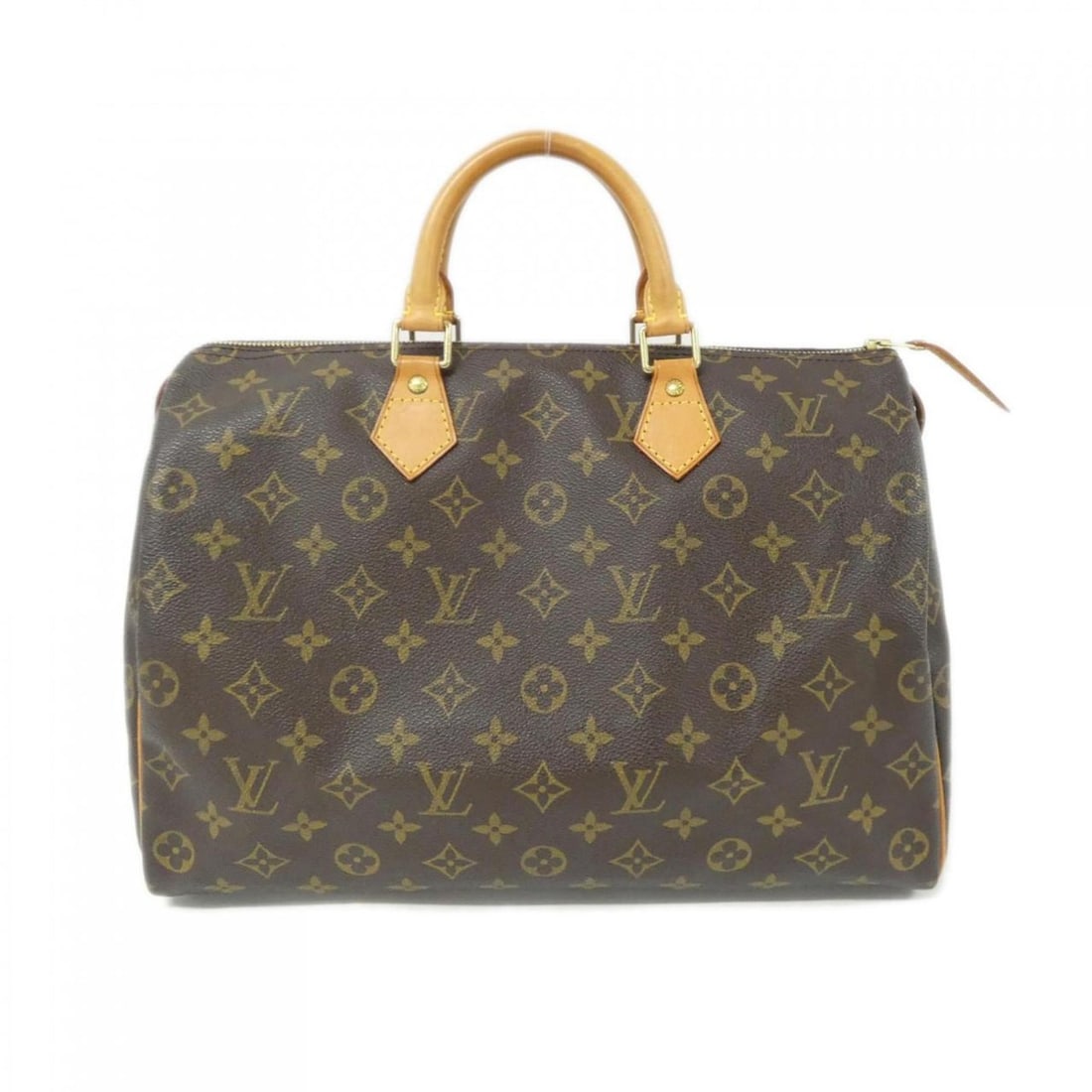 Louis Vuitton Monogram Speedy 35cm Boston Bag M41524: --- Catalog ---Category: SizeSize (HxWxD): 23cm x 35cm x 18cm / 9.05'' x 13.77'' x 7.08''Category: DesignType: Boston bagColor: MarronGender: Men,WomenMaterial: Coated canvas Hardware Color: