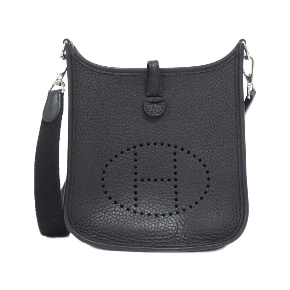 Hermes Hermès Evelyn Amazon 16cm Shoulder Bag 069426CK: --- Catalog ---Category: SizeSize (HxWxD): 18cm x 16cm x 5.5cm / 7.08'' x 6.29'' x 2.16''Category: DesignType: Shoulder bagColor: BlackGender: Men,WomenMaterial: Taurillon clemence leather Hardware Co