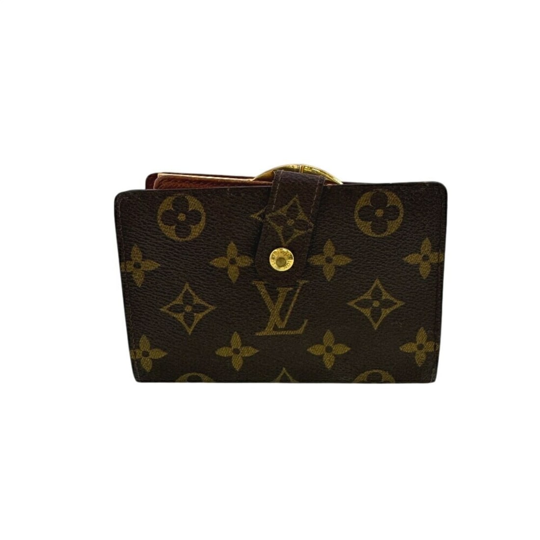 LOUIS VUITTON M61674 Portefeuille Viennois Compact Wallet Monogram Bifold Brown Women's (1 of 11)