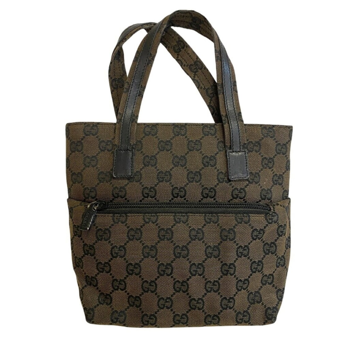 GUCCI 1079 GG Pattern Handbag, Beige, Women's: --- Catalog ---Category: SizeSize (HxWxD): 21cm x 23.5cm x 9.5cm / 8.26'' x 9.25'' x 3.74''Handle Length: 10.5cm / 4.13''Category: DesignType: HandbagColor: Beige, BlackGender: WomenMaterial: Canvas