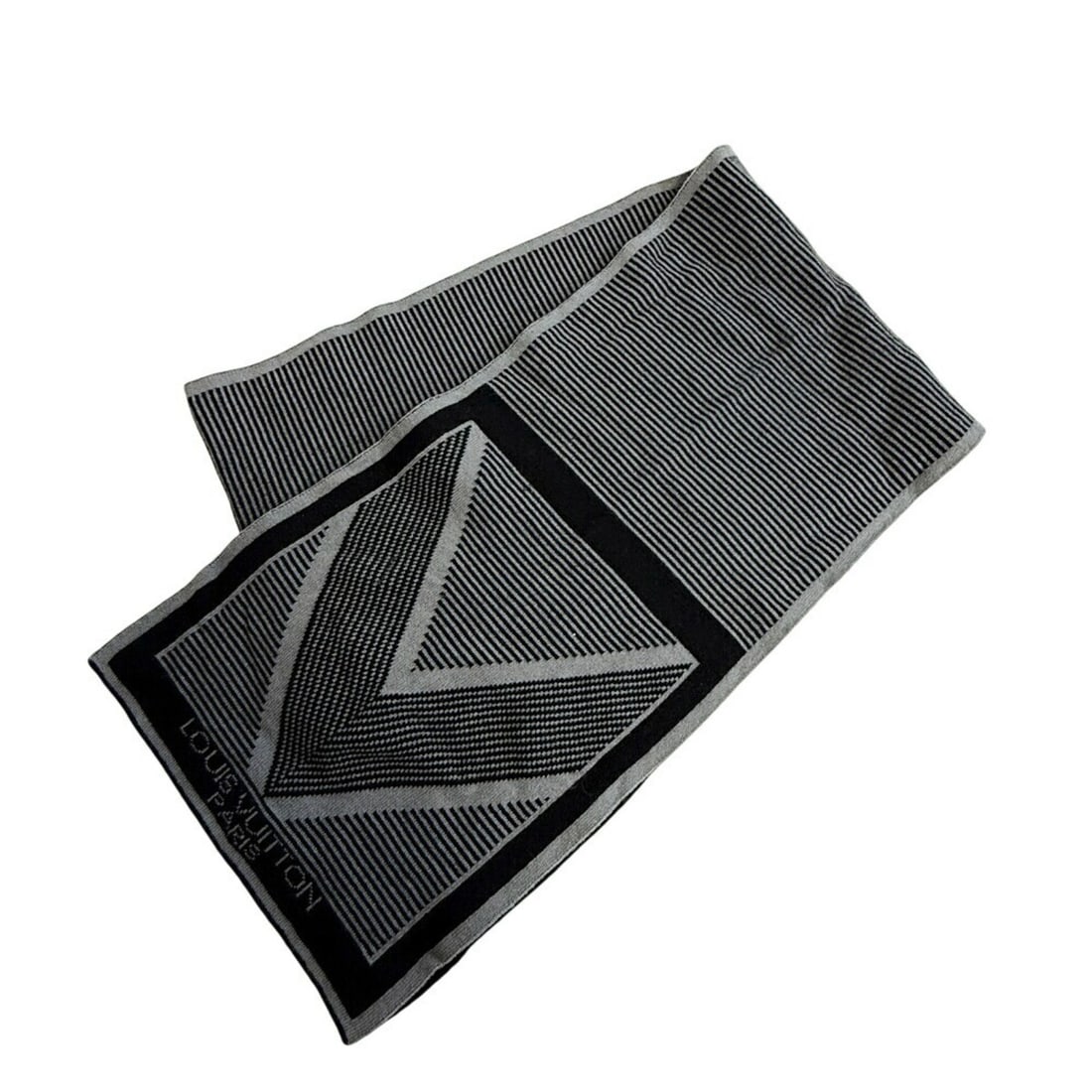 LOUIS VUITTON Louis Vuitton scarf gray women's (1 of 14)