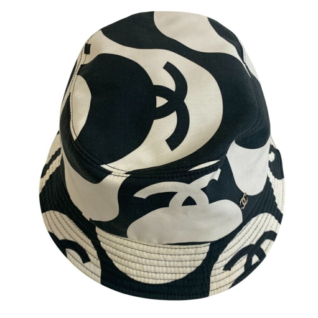 CHANEL Bucket Hat with Coco Mark, Black - 3