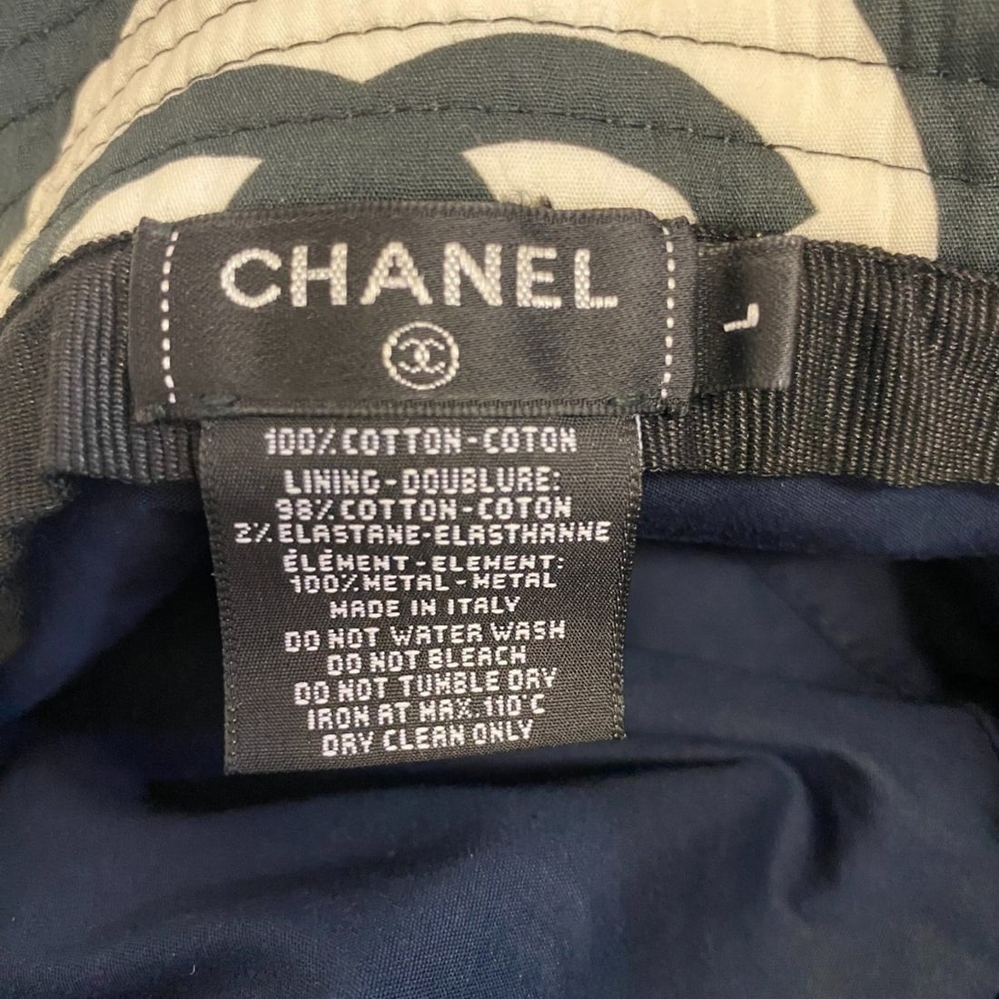 CHANEL Bucket Hat with Coco Mark, Black - 9