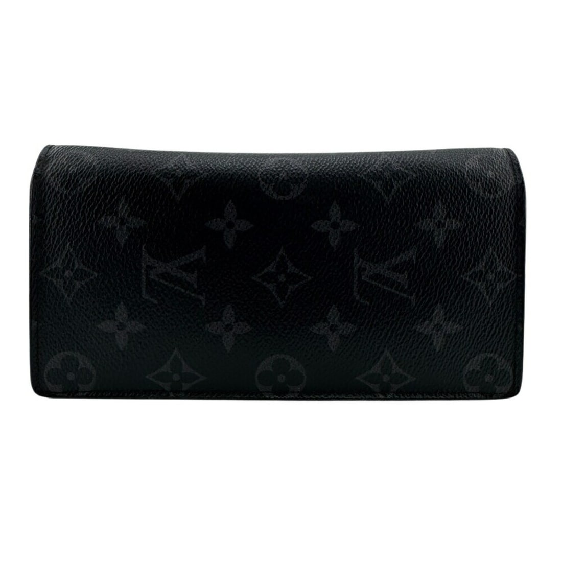 LOUIS VUITTON M61697 Portefeuille Brazza Monogram Eclipse Long Wallet in Black for Men (1 of 18)