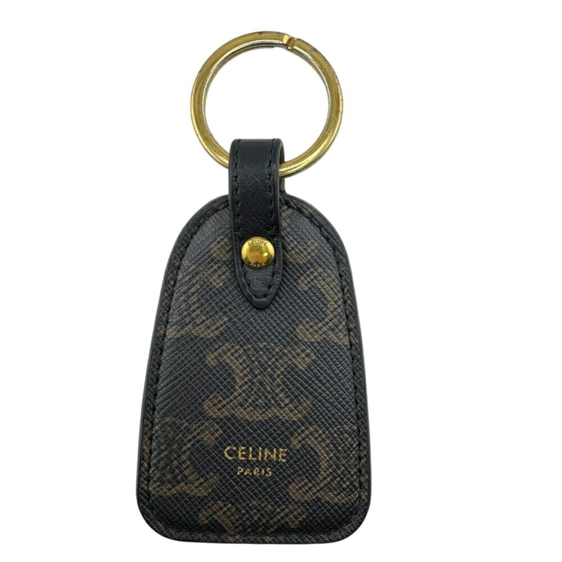 CELINE Charm Macadam Triomphe Keychain Wallet Brown (1 of 13)