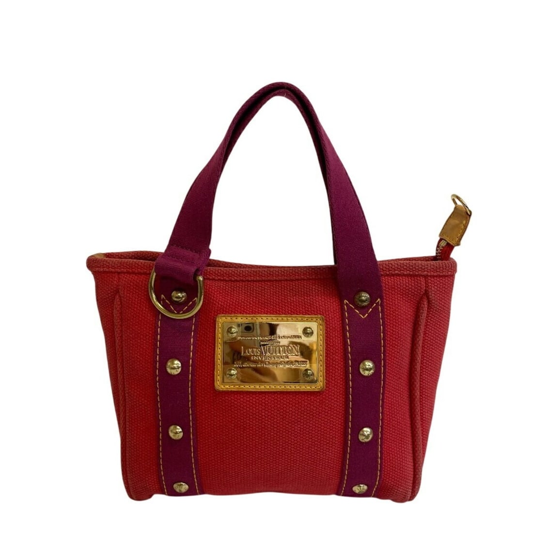 LOUIS VUITTON M40037 Cabas PM Tote Antigua Handbag Red Women's: --- Catalog ---Category: SizeSize (HxWxD): 20cm x 23cm x 6cm / 7.87'' x 9.05'' x 2.36''Category: DesignType: HandbagColor: Red colorGender: WomenMaterial: Canvas Category: GeneralMPN: M40037Brand: Lou