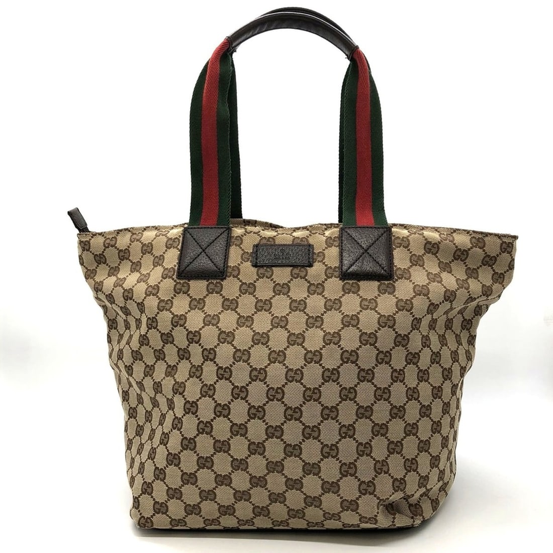 GUCCI 131231 204991 Tote Bag GG Canvas Sherry Line Brown Women's and Men's: --- Catalog ---Category: SizeSize (HxWxD): 30cm x 45cm x 21cm / 11.81'' x 17.71'' x 8.26''Handle Length: 51cm / 20.07''Category: DesignType: Tote bagColor: BrownGender: Men,WomenClosure: ZipperMateria