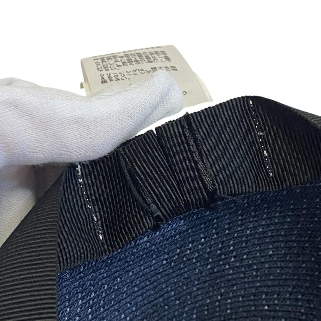 HERMES Men's Navy Fedora Hat - 10