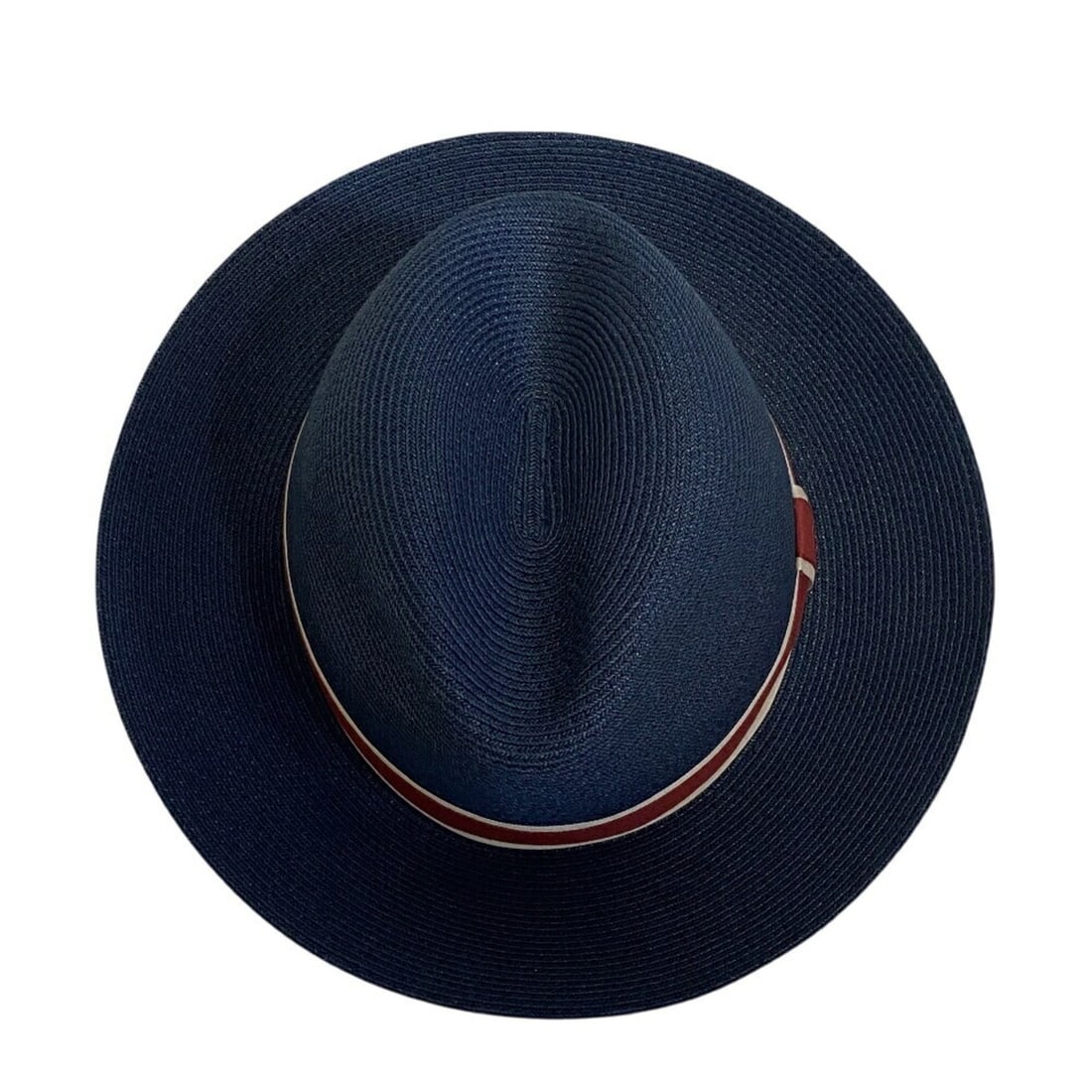 HERMES Men's Navy Fedora Hat - 5