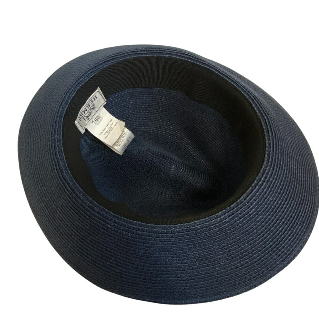 HERMES Men's Navy Fedora Hat - 6