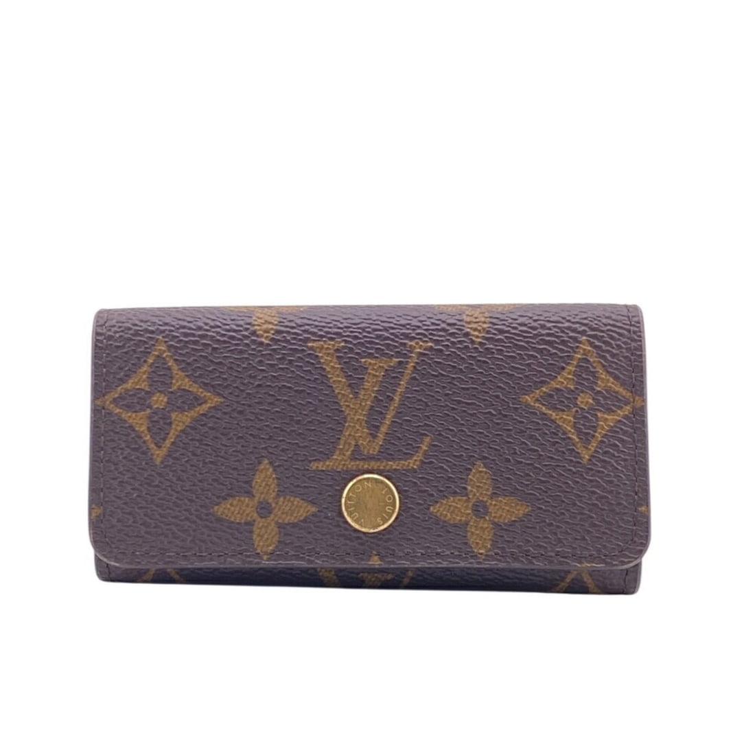 LOUIS VUITTON M69517 Multicle 4 Monogram Key Case, Brown, Unisex: --- Catalog ---Category: DesignColor: Brown, MonogramGender: Women,MenMaterial: Leather Category: GeneralMPN: M69517Brand: Louis VuittonCategory: Physical PropertiesSize (HxWxD): 5cm x 10.5cm /